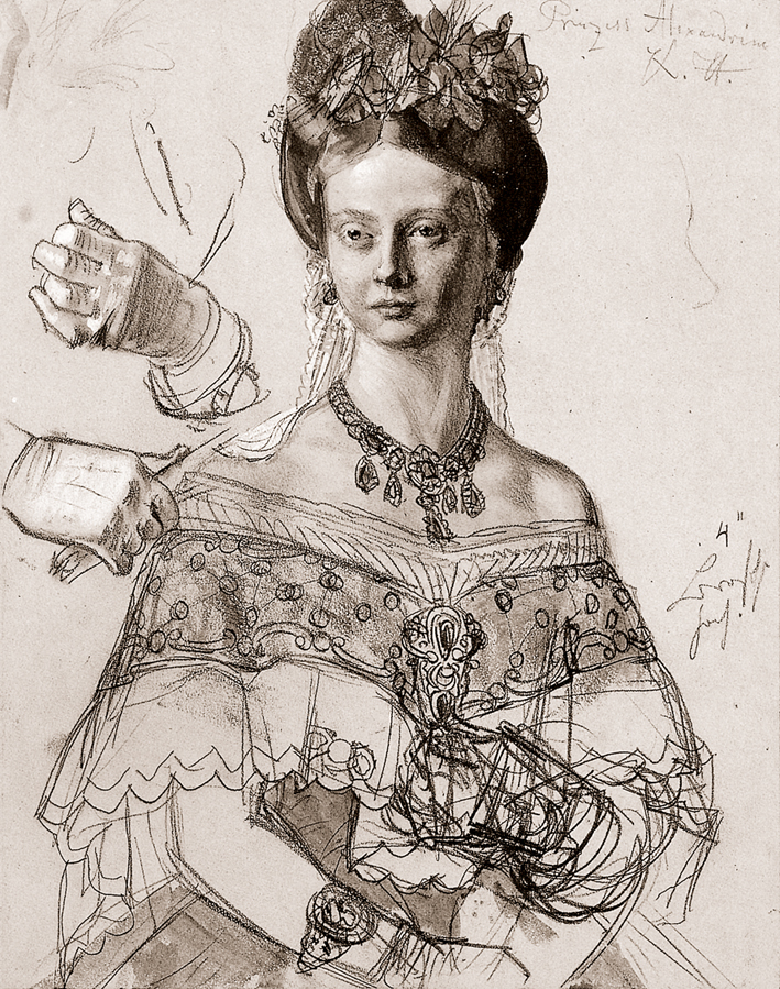  Adolpyh Von Menzel —— 亚历山德琳公主